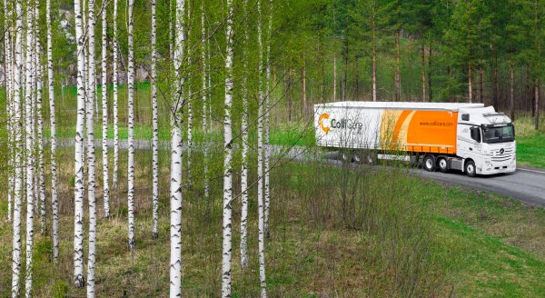 ColliCare Truck on the road in Finland