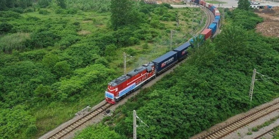 Pociąg towarowy z Chin do Polski i Norwegii