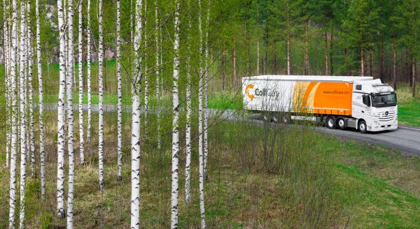 ColliCare Truck on the road in Finland