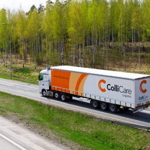 ColliCare Truck on the road in Finland